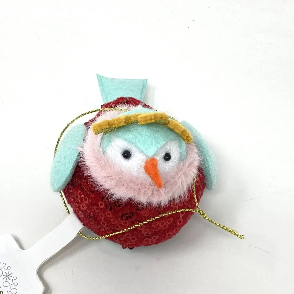 Christmas Fabric Festive Party Featherly Friends™ Tiara Ornament Wondershop™